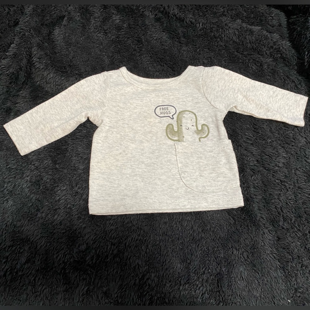 Carters long sleeve cactus shirt